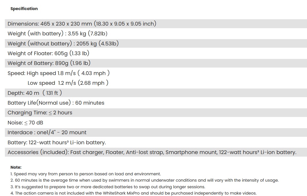 MixPro-Specs